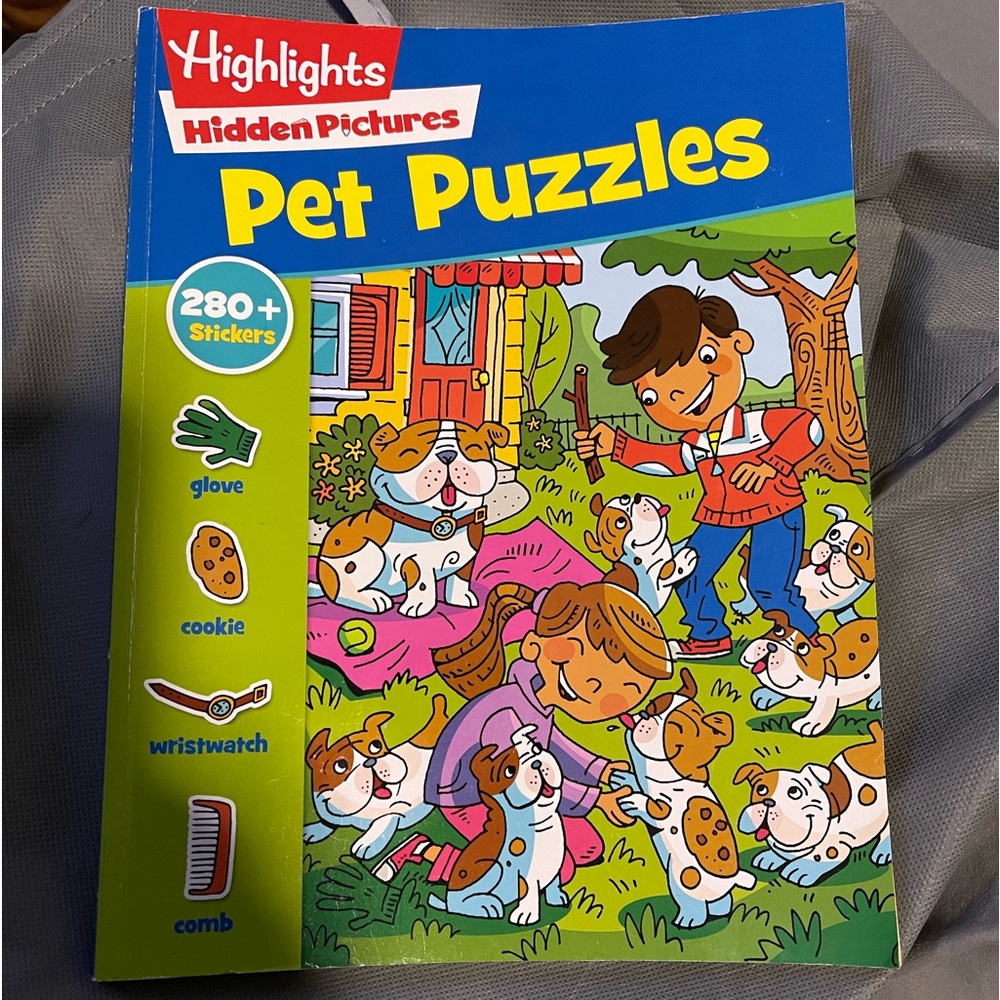 NWOT Highlights Hidden Pictures Pet Puzzles activity book
